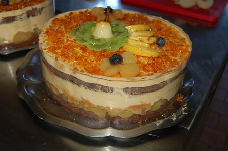 Gâteau poire caramel